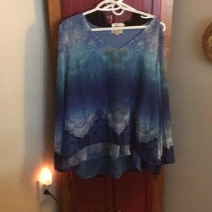 Chiffon loose sleeve top XL